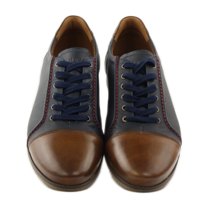 Badura 3173 chaussures de sport bleu marine brun 4