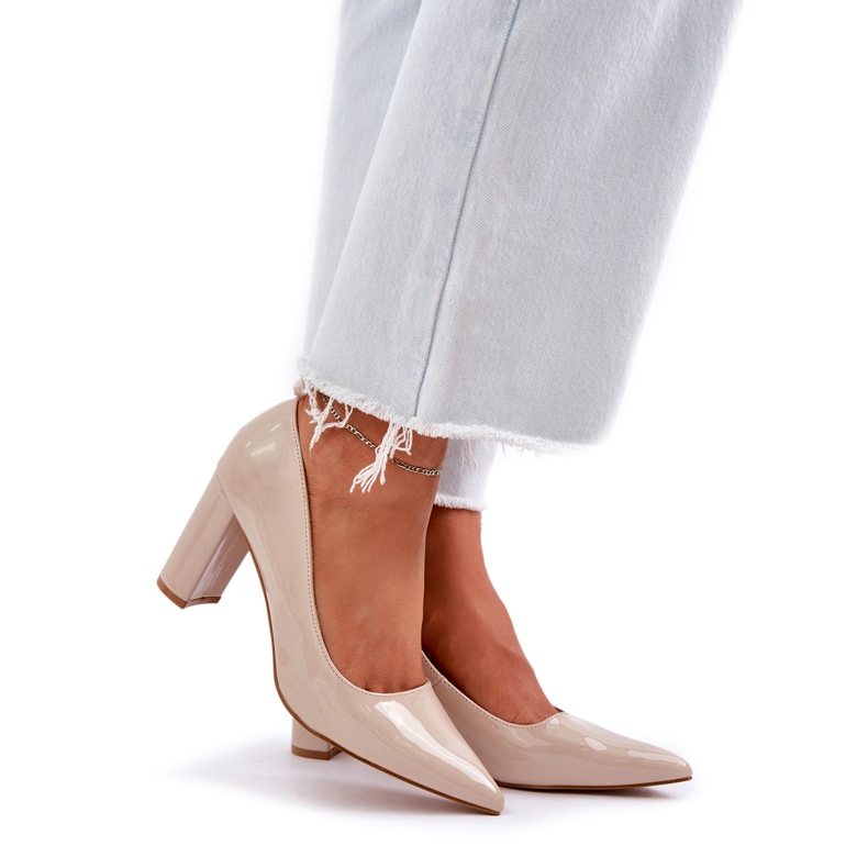 Seastar Des pompes peintes sur la barre talons beige 1 Seastar Des pompes peintes sur la barre talons beige 1