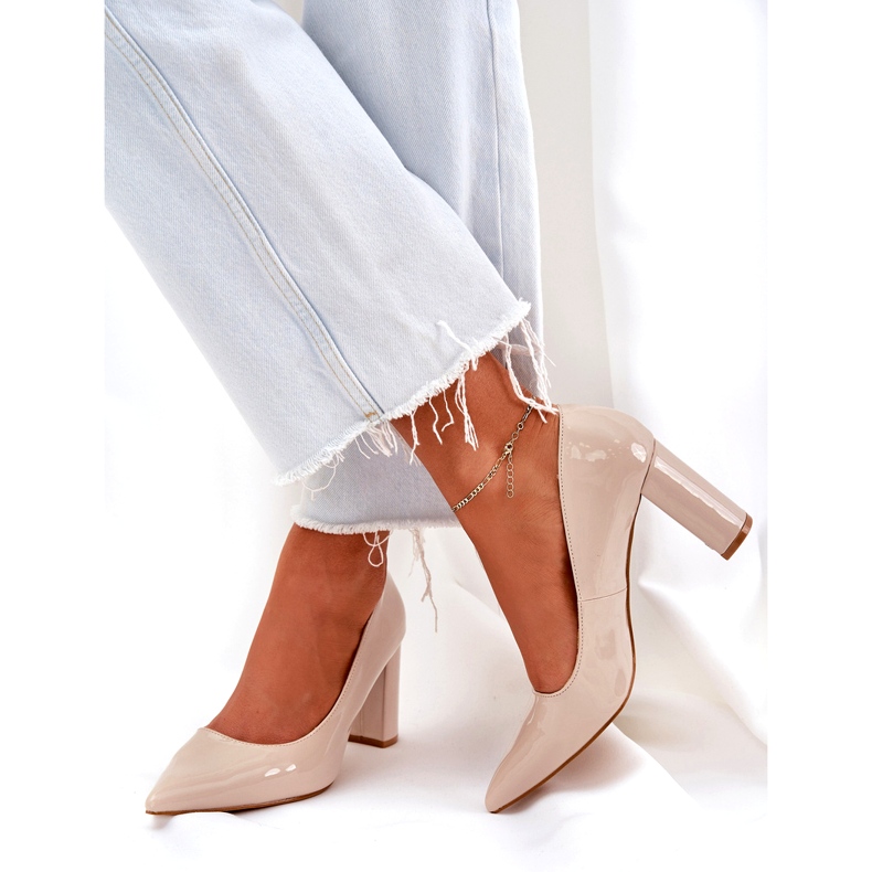 Seastar Des pompes peintes sur la barre talons beige 3 Seastar Des pompes peintes sur la barre talons beige 3