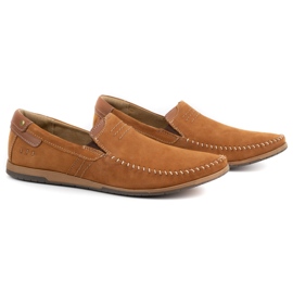 KOMODO Mocassins cuir homme 876 camel brun 2