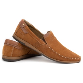 KOMODO Mocassins cuir homme 876 camel brun 5