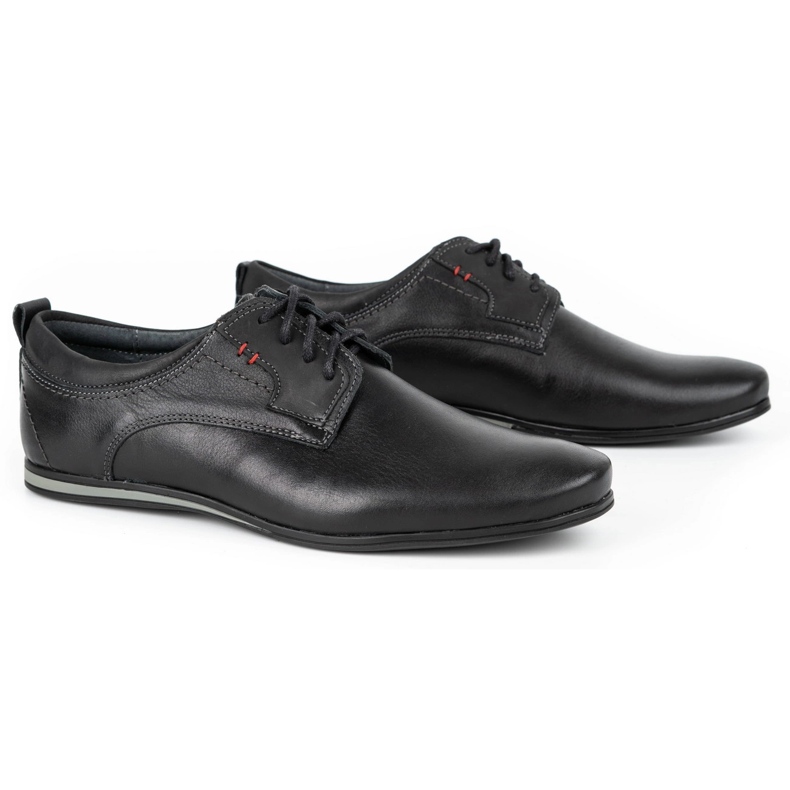 Olivier Chaussures en cuir masculin 731 noir le noir 2