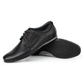 Olivier Chaussures en cuir masculin 731 noir le noir 3