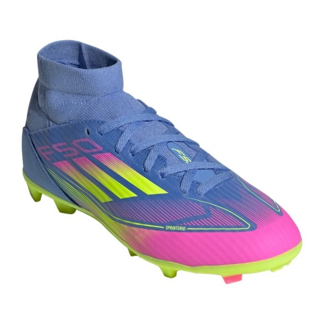 Adidas F50 League FG / Mg Mid JP7264 Chaussures de football bleu 2
