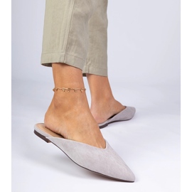 Les tongs gris élégants en ekozamszu 1