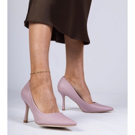 Pumps classiques violets sur une épingle écologique 1