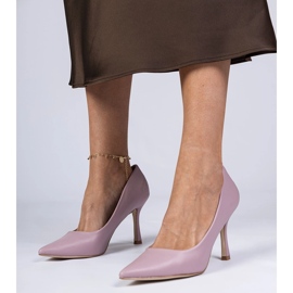 Pumps classiques violets sur une épingle écologique 4