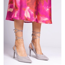 Talons hauts gris avec talon Hakol 1 Talons hauts gris avec talon Hakol 1