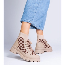 Boots Boots Sneakers sur la plate-forme brun 1 Boots Boots Sneakers sur la plate-forme brun 1