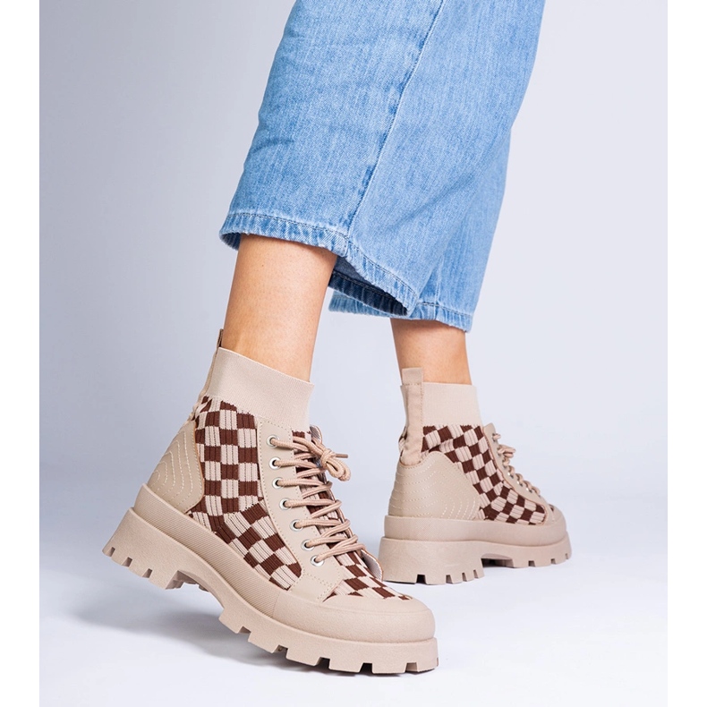 Boots Boots Sneakers sur la plate-forme brun 1 Boots Boots Sneakers sur la plate-forme brun 1