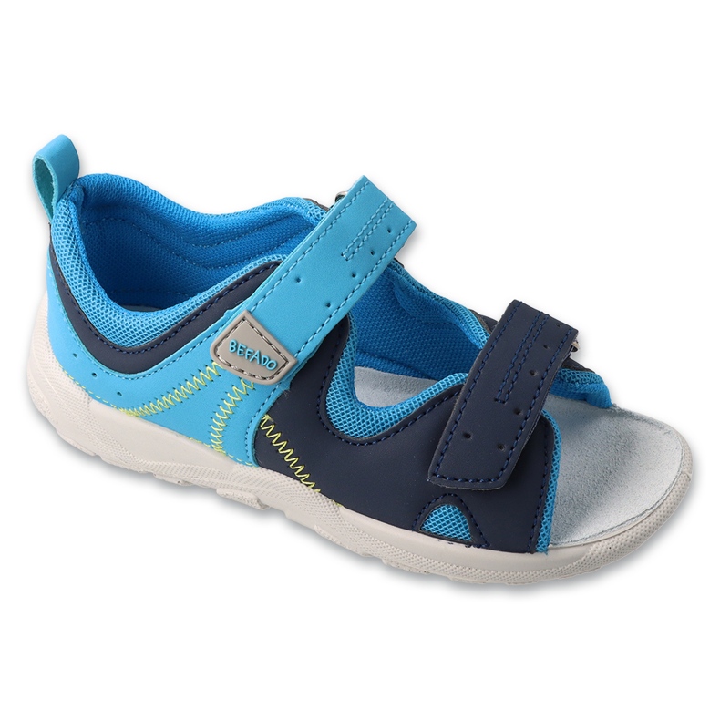 Befado Chaussures pour enfants insert en cuir 721x021 bleu 1