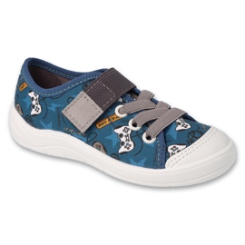Befado chaussons enfants 351X034 bleu-gris 1