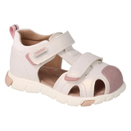 Insert en cuir de sandales pour enfants Befado 170p080 blanc blanche 1