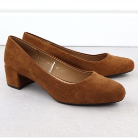 Pompes sur le bloc de daim Camel Sergio Leone PB291 brun 2