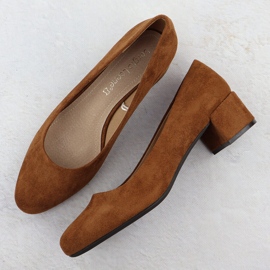 Pompes sur le bloc de daim Camel Sergio Leone PB291 brun 3