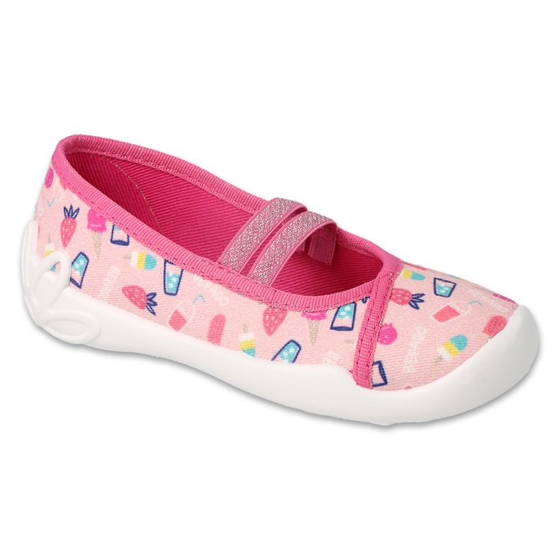 Chaussons enfants Befado 116X324 roses avec diverses applications 1