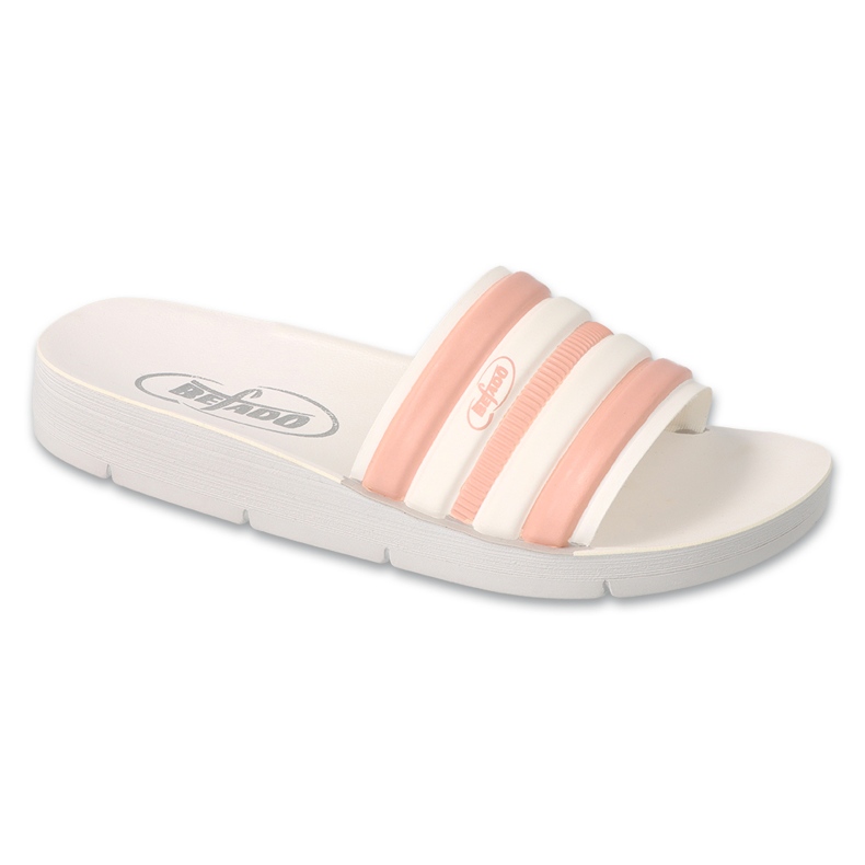 Chaussons enfants Befado 067Y004 beige et rose 1