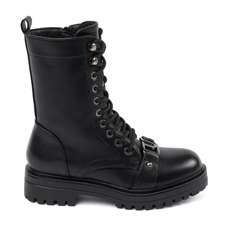 Bottes de travail montantes pour femme noir 2
