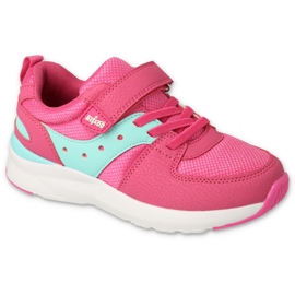 Chaussures de sport pour enfants Befado avec velcro 516Y156 rose 1 Chaussures de sport pour enfants Befado avec velcro 516Y156 rose 1