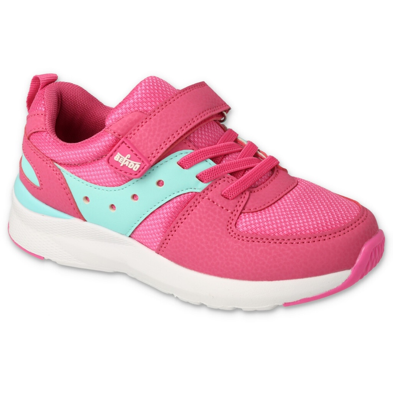 Chaussures de sport pour enfants Befado avec velcro 516Y156 rose 1 Chaussures de sport pour enfants Befado avec velcro 516Y156 rose 1