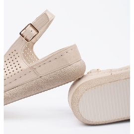 Goodin Sandales confortables aux noisettes légères doré 2