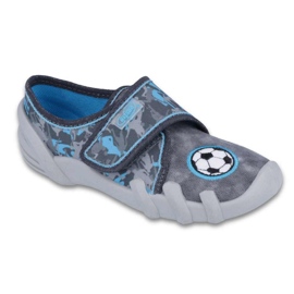 Befado Children's Slippers Football Application 273x259 bleu 1