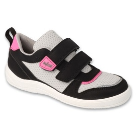 Befado chaussures de sport noir/gris avec velcro 452Q002 le noir 1