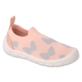 Chaussures enfant Befado rose et gris 102X002 1