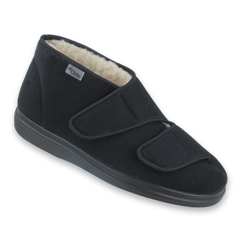 Dr.Torto Befado Warm Men's Slippers Pu 986M011 noir 1