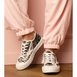 Baskets féminines noires Sports Sneakers le noir 1
