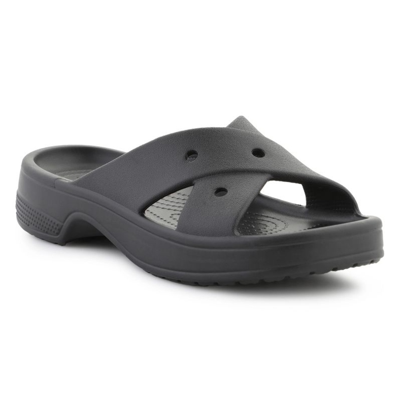 Crocs Classic Womens Cross Strap Flip Flops 210840-001 le noir 1