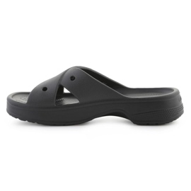 Crocs Classic Womens Cross Strap Flip Flops 210840-001 le noir 4