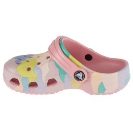Crocs Baya Imprimé saisonnière 209728-606 Tong-flops rose 1