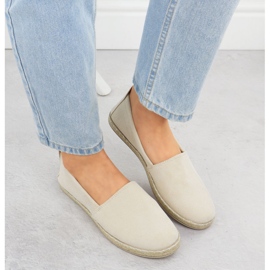 Espadrilles Femme insérée en daim beige Potocki py16332 6