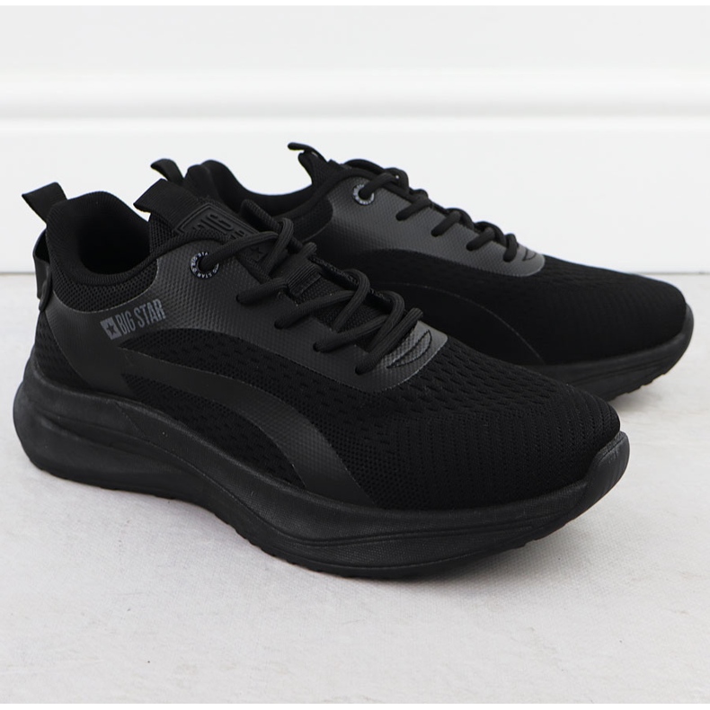 Chaussures de sport pour hommes baskets noires Big Star RR174273 le noir 1