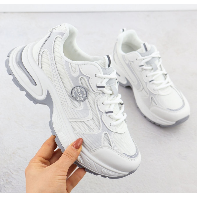 Chaussures de sport féminine Big Big Star RR274A191 blanche 1