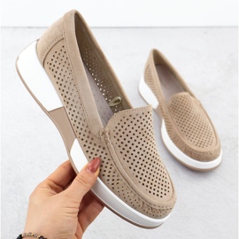 Chaussures ouvertes pour femmes sur la plateforme Beige Sergio Leone 094H 1