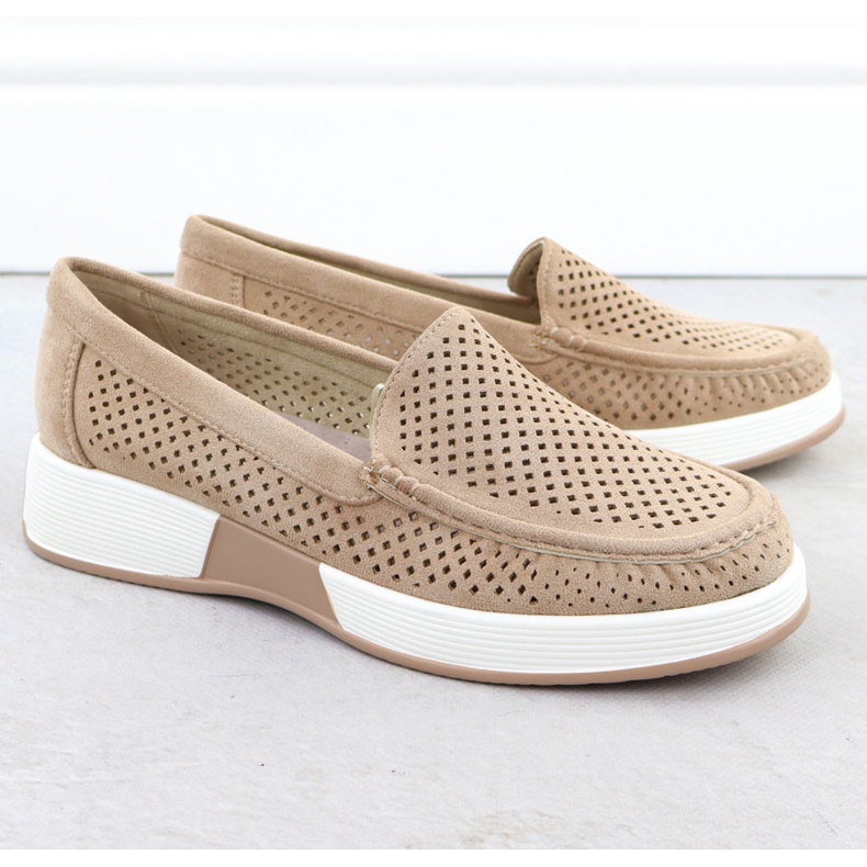 Chaussures ouvertes pour femmes sur la plateforme Beige Sergio Leone 094H 2