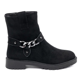 Ouvriers en daim classiques le noir 4