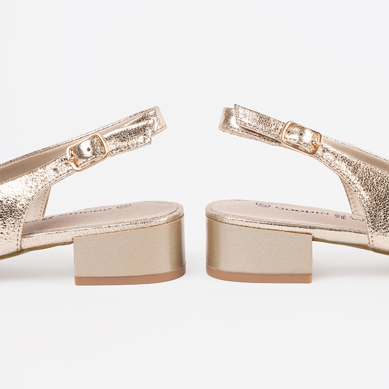 Goodin Sandales à thèses dorées 1