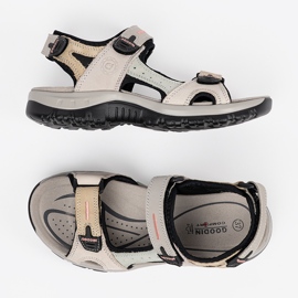 Goodin Sandales sportives multicolores beige 1