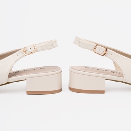 Sandales de Goodin à thèmes à thèmes élégants légers légers beige 1