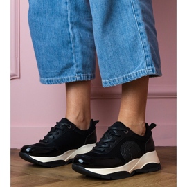 Baskets de sport noires pour femmes le noir 1