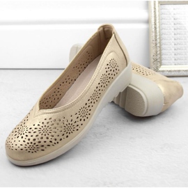 Chaussures compensées ajourées Potocki W WOL238 or d'or 7