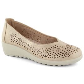 Chaussures compensées ajourées Potocki W WOL238 or d'or 9