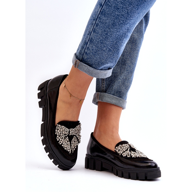 Mocassins vernis femme Laura Messi 2785 Noir le noir 2