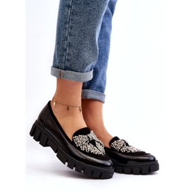 Mocassins vernis femme Laura Messi 2785 Noir 1