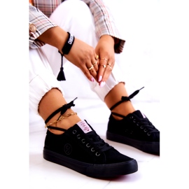 Cross Jeans Les baskets de matériel pour femmes croix jeans jj2r4049c noir 4