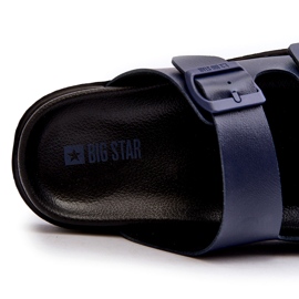 Tongs Légères Pour Hommes Avec Boucles Big Star NN174593 Bleu Marine 2