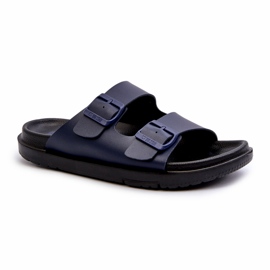 Tongs Légères Pour Hommes Avec Boucles Big Star NN174593 Bleu Marine 3
